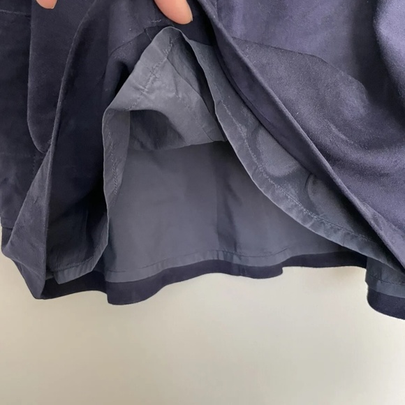 Whistles A-Line Suede Skirt, Navy, US 6 - Picture 6 of 9